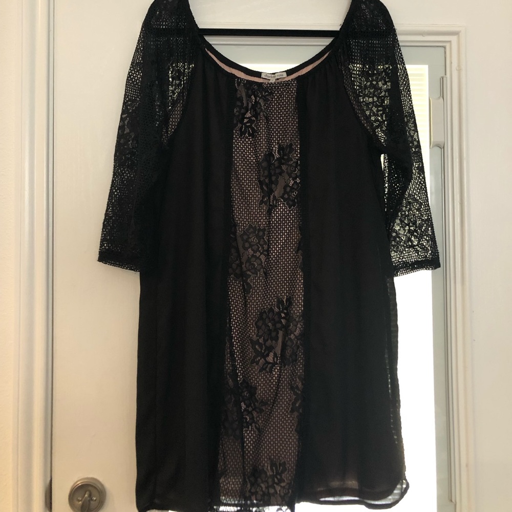 Little black dress lace detail XL Charlotte Russe